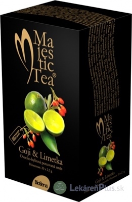 Biogena Majestic Tea Goji & Limetka ovocno-bylinná zmes 20x2,5 g (50 g)