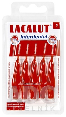 LACALUT Interdental MEDZIZUBNÉ KEFKY S červená, s ochranným krytom 1x5 ks