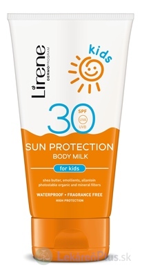 Lirene SUN PROTECTION Kids SPF 30 opaľovacie telové mlieko pre deti 1x150 ml