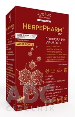 AVROPA HerpePharm HPV prášok, bez príchute 1x210 g