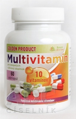 GOLDEN PRODUCT Multivitamín pre dospelých cps 1x60 ks