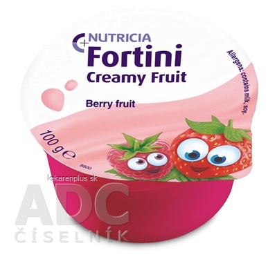 Fortini Creamy Fruit Multi Fibre príchuť červené ovocie 4x100 g