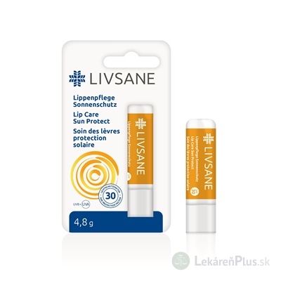 LIVSANE Balzam na pery Sun protect faktor 30, 1x4,8 g